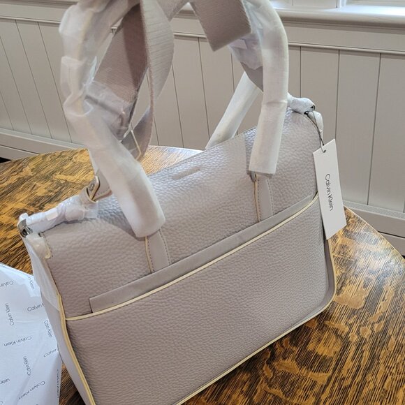 Calvin Klein Fay Convertible Tote Bag in Dove Grey. NWT. - Picture 9 of 11